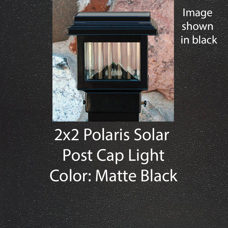 2x2 Polaris Solar Post Cap Light for 2" or 2.5" Posts