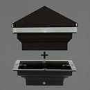 3x3 Iris Low Voltage LED Post Cap Light