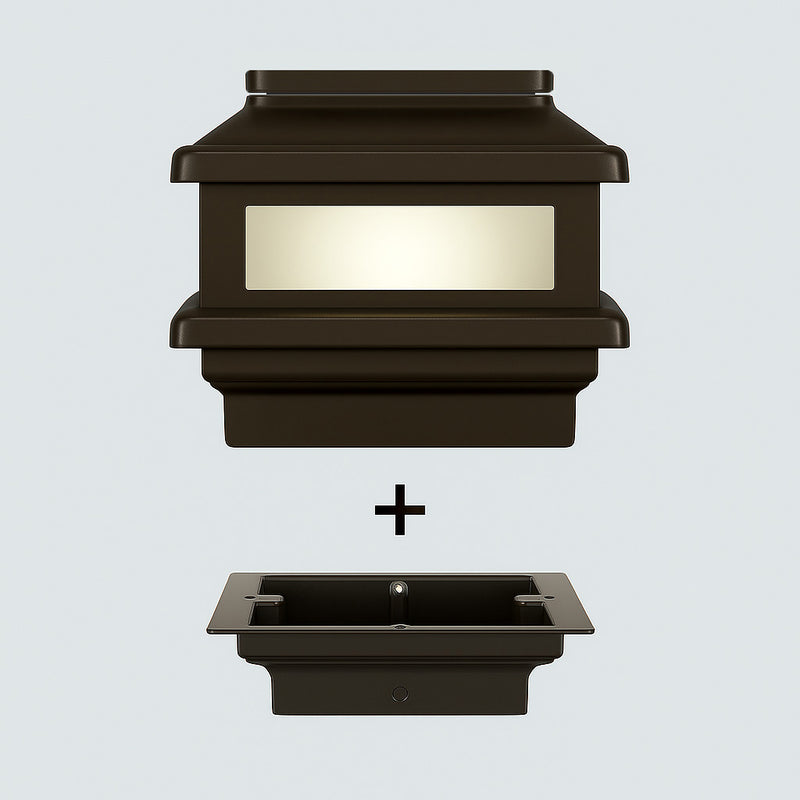 MaciMae Solar Deck Light 3x3 -Black, Bronze, White