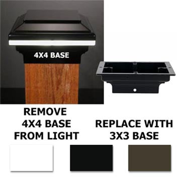 3x3 Saturn Low Voltage LED Post Cap Light