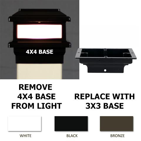 3x3 Triton Low Voltage LED Post Cap Light