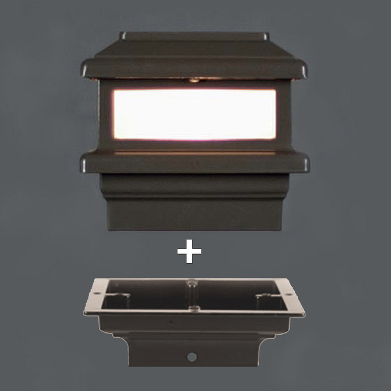 3x3 Triton Low Voltage LED Post Cap Light