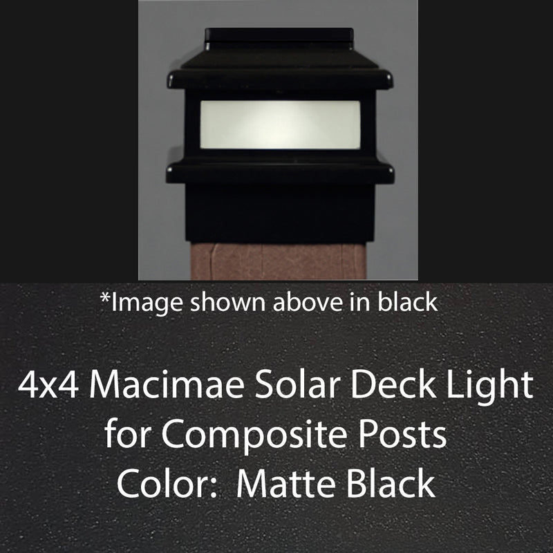 MaciMae Solar Deck Light - 4-1/4" to 4-5/8" Post