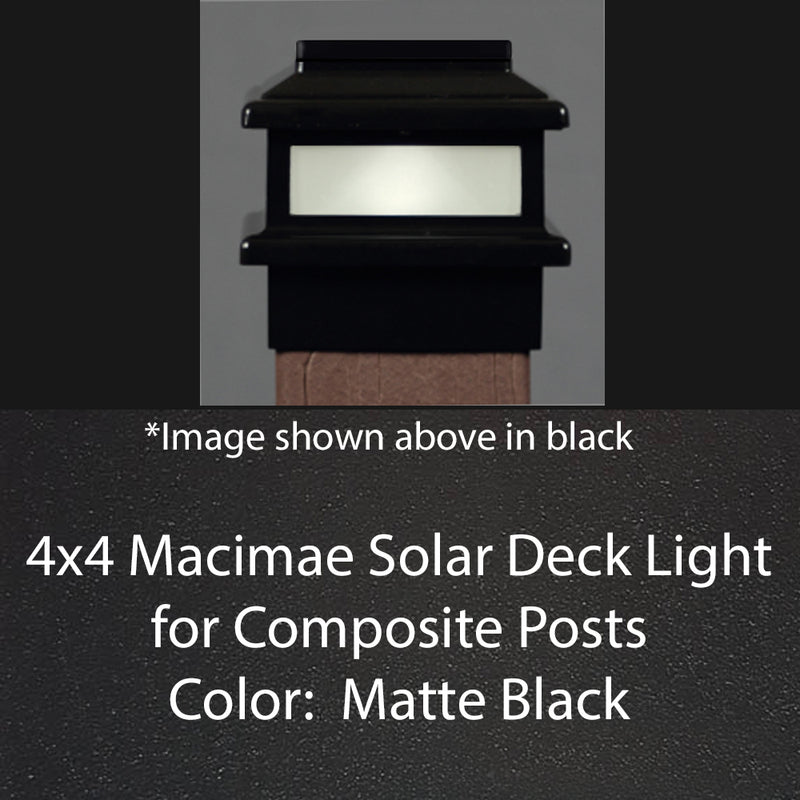 MaciMae Solar Deck Light - 4-1/4" to 4-5/8" Post