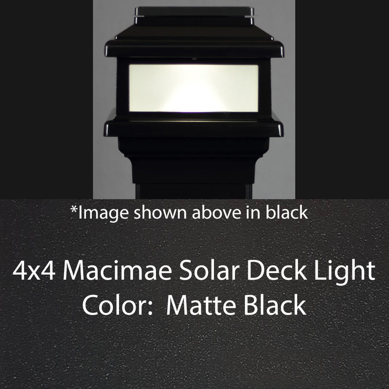 4x4 MaciMae Solar Deck Light for 4" Post