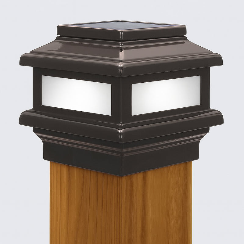 4x4 MaciMae Solar Deck Light for 3.5" Wood Post