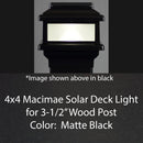 4x4 MaciMae Solar Deck Light for 3.5" Wood Post