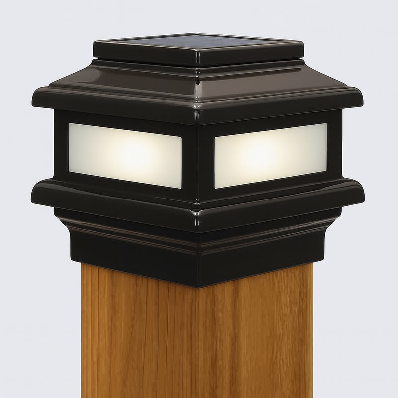 4x4 MaciMae Solar Deck Light for 3.5" Wood Post