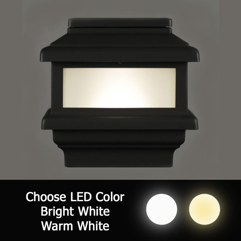 4x4 MaciMae Solar Deck Light for 3.5" Wood Post