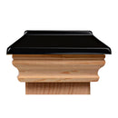 Halifax 4x4 Black Metal Top Post Cap