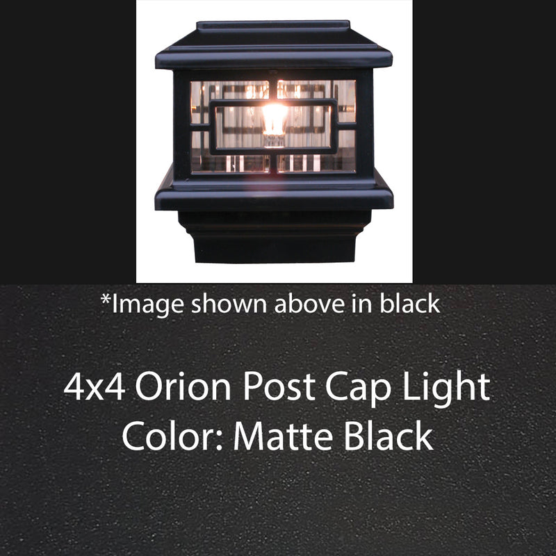 4x4 Orion LED Low Voltage Deck Light for 4" Post