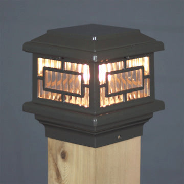 4x4 Orion Post Cap Light for 3.5" Wood Posts