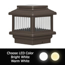 Polaris 4x4 Solar Deck Light for 3.5" Wood Post