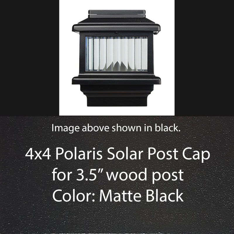Polaris 4x4 Solar Deck Light for 3.5" Wood Post