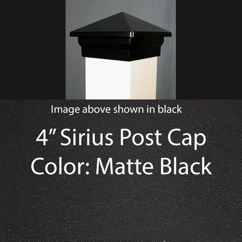 4x4 Sirius Metal Deck Cap for 4" Posts