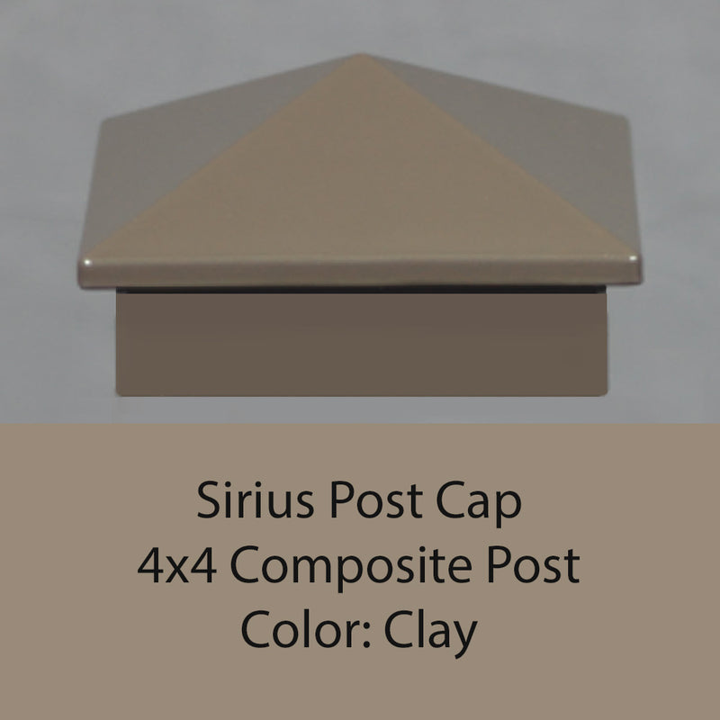4x4 Sirius Metal Deck Cap (for 4-3/8 to 4-5/8" Posts)
