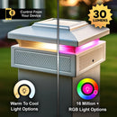 Lumineer 4x4 Smart Solar Post Cap - White (3.5", 4", 4.25" Post)