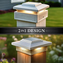 Lumineer 4x4 Smart Solar Post Cap - White (3.5", 4", 4.25" Post)