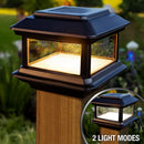 Colonial Solar Deck Light Black 4x4 Wood Post