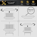 Colonial Solar Deck Light Black 4x4 Wood Post