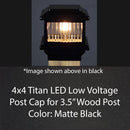 4x4 Titan LED Post Cap Light for 3-1/2" Wood Posts