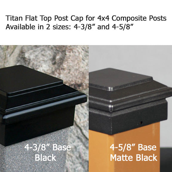 4x4 Titan Metal Deck Cap (for 4-3/8 to 4-5/8" Posts)