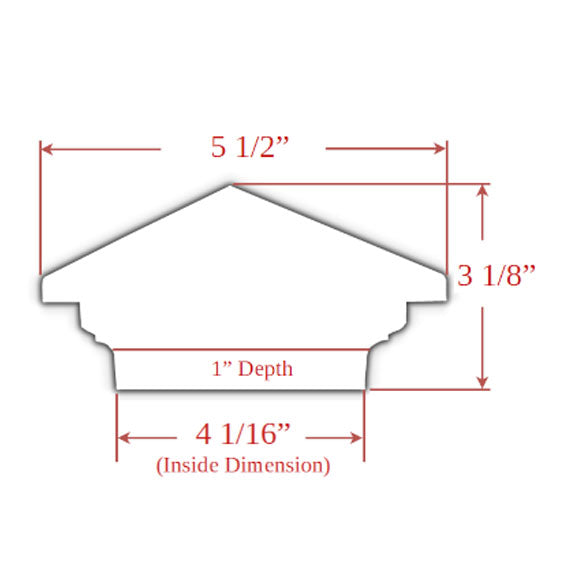 4x4 Venus LED Post Top Deck Light for  4" Post