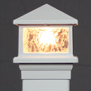 4x4 Sirius LED Deck Light for 3-1/2" Wood Posts