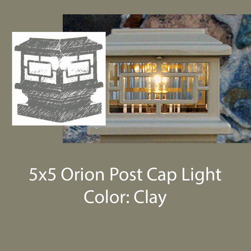 Orion LED Low Voltage Post Cap Light for 5x5 Vinyl Post