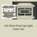Orion LED Low Voltage Post Cap Light for 5x5 Vinyl Post