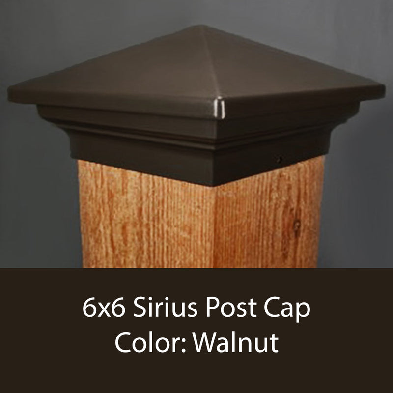 6x6 Sirius Metal Deck Cap (for 5-1/2", 6", 6-1/2" Posts)