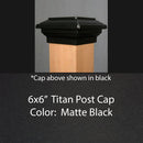6x6 Titan Metal Deck Cap (for 5-1/2", 6", 6-1/2" Posts)