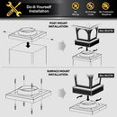 Edison Solar Post Cap/Table Top/Garden Lantern