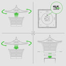 Ambience 4x4 Solar Post Cap Light - Copper