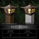 Ambience 4x4 Solar Post Cap Light - Copper