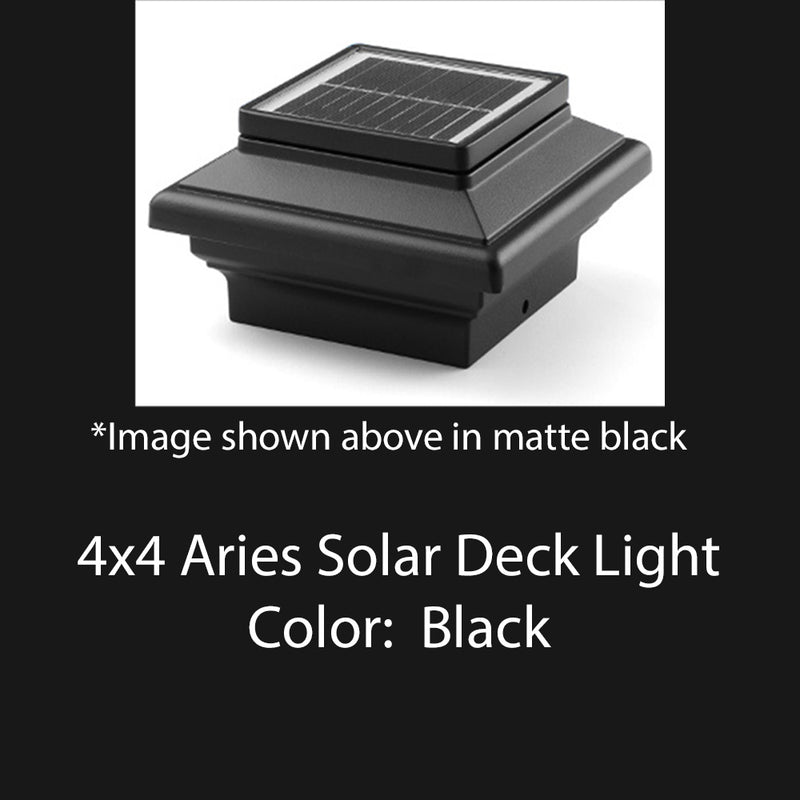 Aries 4x4 Solar Powered Deck Light - 3.5" Wood Posts