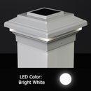 Aries 6x6 Metal Solar Deck Light - 5-1/2" Post