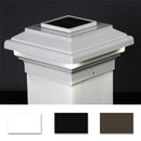 Aries 6x6 Metal Solar Deck Light - 5-1/2" Post