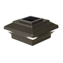 Aries 6x6 Metal Solar Deck Light - 5-1/2" Post