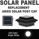 Replacement Solar Panel for Aries Solar Post Cap Light