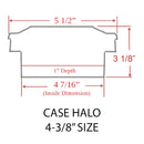 Case Halo LED Low Voltage Deck Light for 4x4 Composite Post (4-1/4" to 4-1/2")