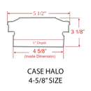 Case Halo LED Low Voltage Deck Light for 4x4 Composite Post (4-1/4" to 4-1/2")