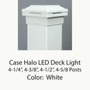 Case Halo LED Low Voltage Deck Light for 4x4 Composite Post (4-1/4" to 4-1/2")