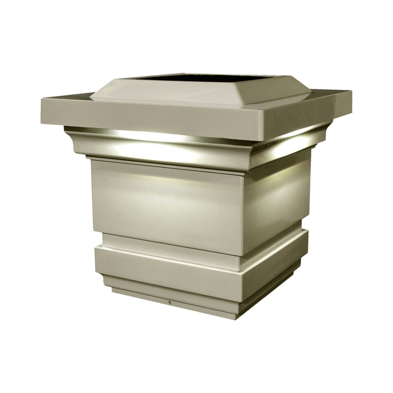 Classy PVC Solar Post Cap Light 4x4 Tan