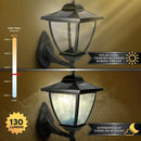 Eleganté Solar Wall/Post Lamp - Black Aluminum