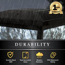 Fairmont 4x4 -5x5 Solar Post Cap and Wall Light Black