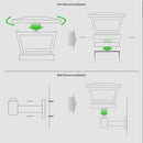 Fairmont 4x4 -5x5 Solar Post Cap and Wall Light Black