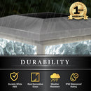 Fairmont 4x4 -5x5 Solar Post Cap and Wall Light White