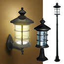 Hampton Solar Wall/Post Lamp - Black Aluminum