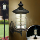 Hampton Solar Wall/Post Lamp - Black Aluminum